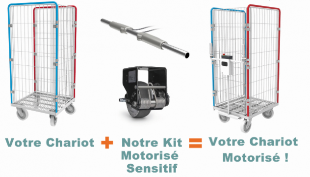 Motorisation de chariot repas