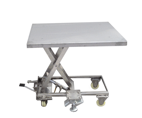 Table élévatrice électrique inox 100 kg